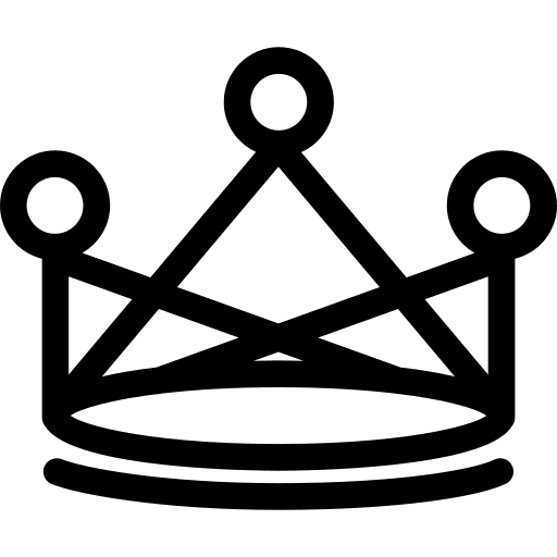 Crown queen monarchy king icon