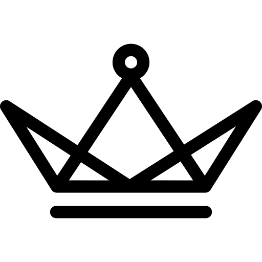 Crown king queen royalty icon