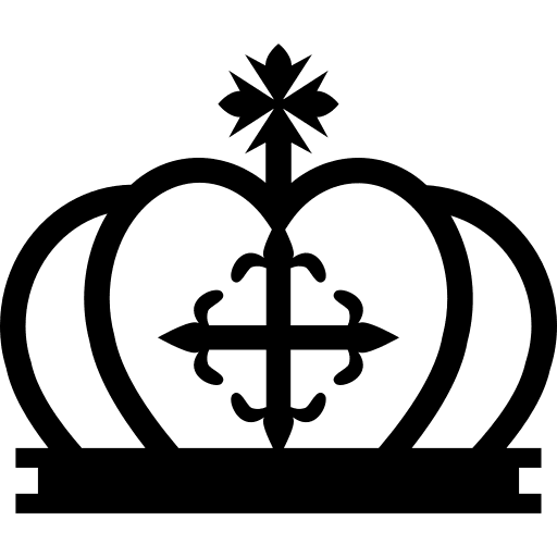 Crown monarchy royalty king icon