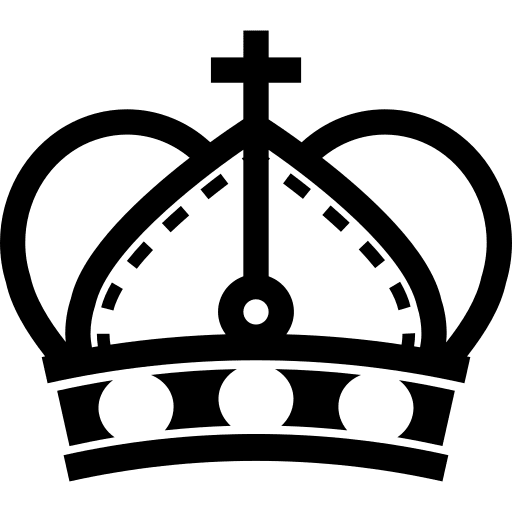 Crown royalty king monarchy icon