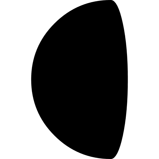Moon crescent phase symbol half moons moon phase icon