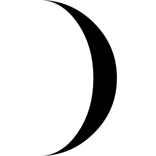 Moon phase circular weather symbol phase moons moon icon