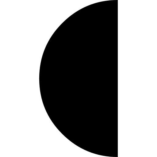 Moon phase symbol symbol moon phase half icon