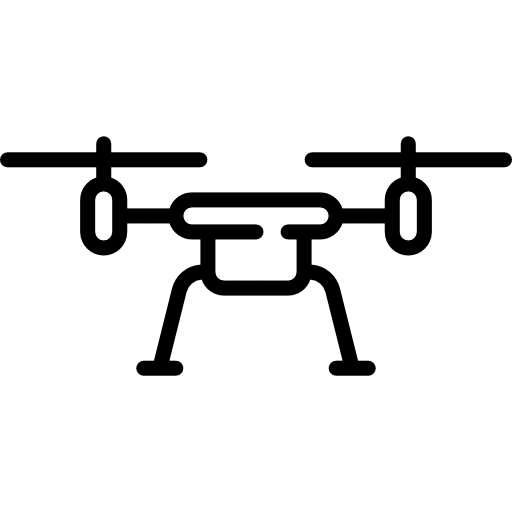 Drone remote control fly camera icon