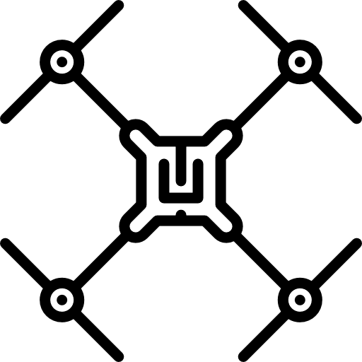 Drone spy camera fly icon