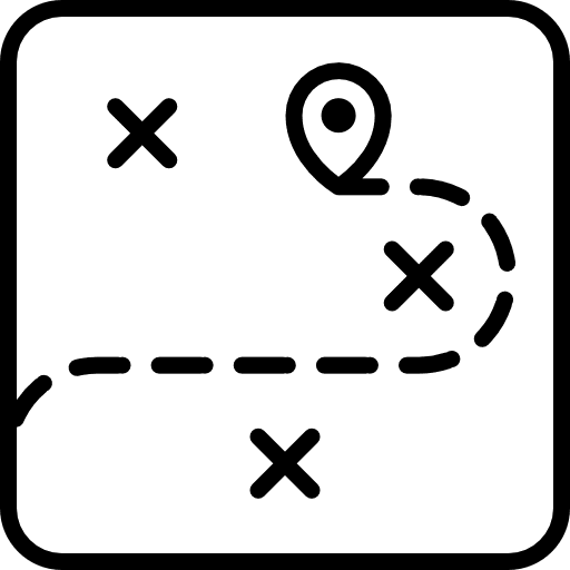 Navigation gps map pin icon