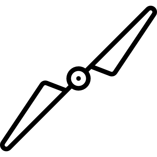 Propeller helicopter drone aviation icon