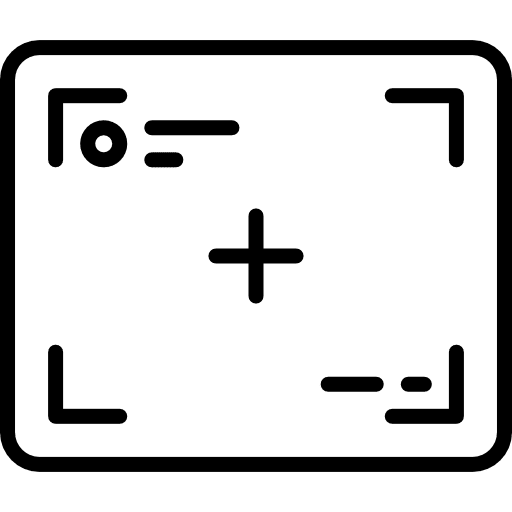 Viewfinder technology camera recorder icon