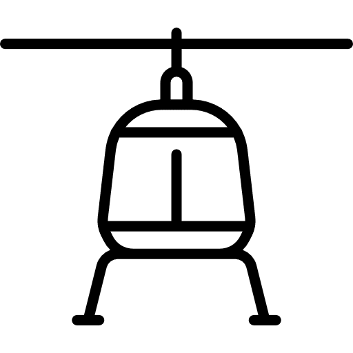 Helicopter fly plane transport icon