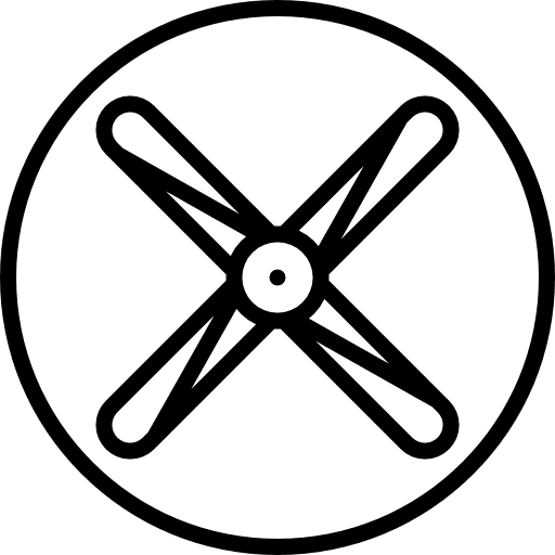 Propeller aviation technology fly icon