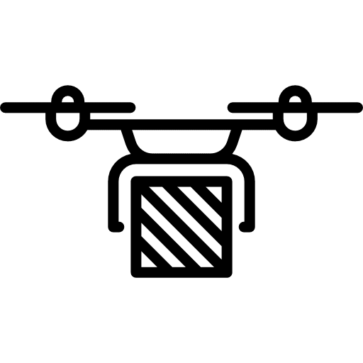 Drone helicopter fly remote control icon