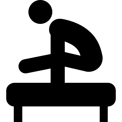 Gymnast olympic games stick man sports icon