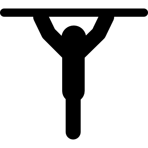 Gymnastic sports gymnast stick man icon