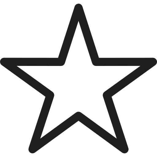 Star night favorite shape icon