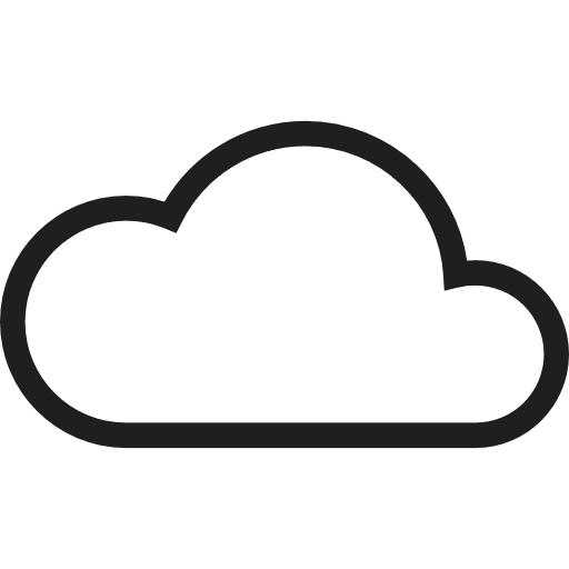 Cloud sky weather meteorology icon