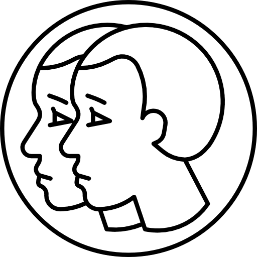 Gemini shapes esoteric astrology icon
