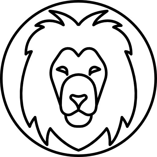 Leo zodiac shapes horoscope icon