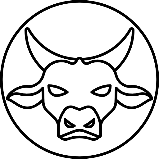 Taurus zodiac horoscope esoteric icon