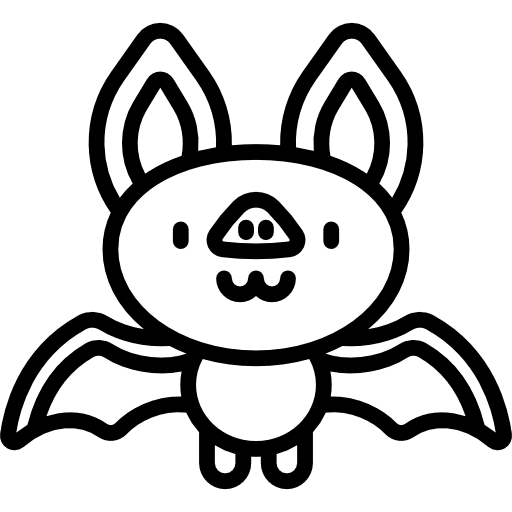 Bat animal kingdom bat wild life icon