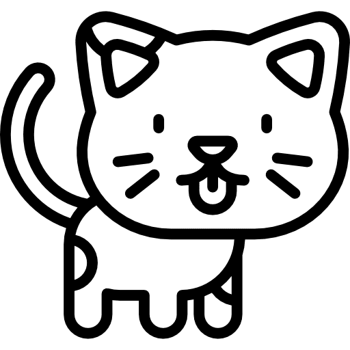Cat animals cat kawaii icon