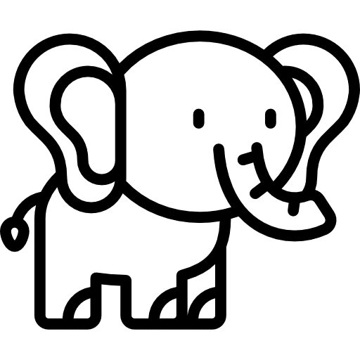 Elephant animals elephant wild life icon