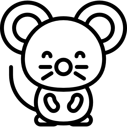 Mouse mouse rodent kawaii icon