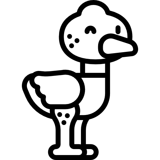 Ostrich animal ostrich wild life icon