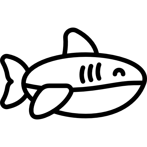 Shark animals aquatic fish icon