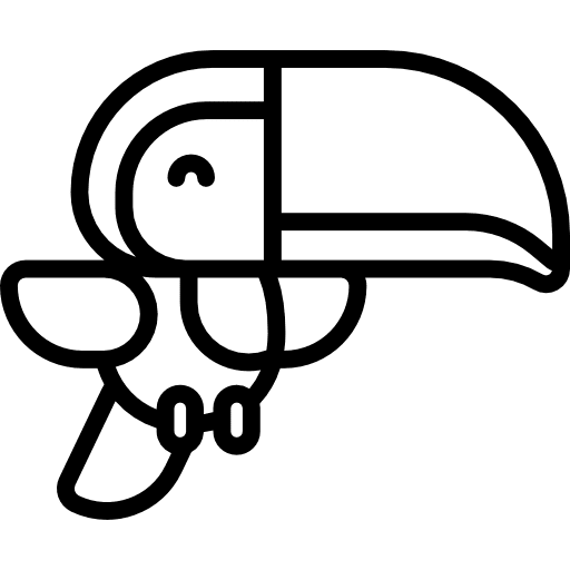 Toucan wild life animals bird icon