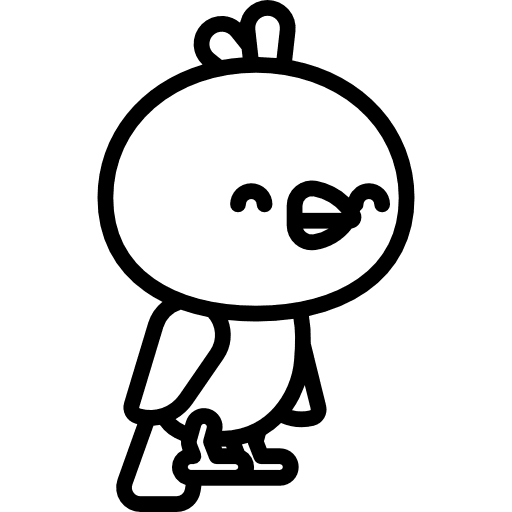 Canary canary kawaii fly icon