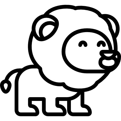 Lion animal animal kingdom animals icon