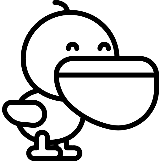 Pelican wildlife bird zoo icon