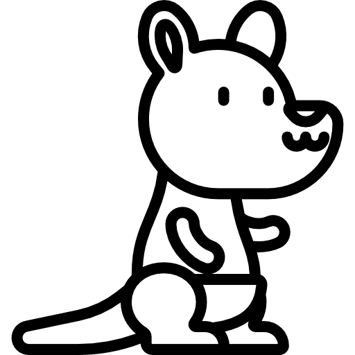 Kangaroo kangaroo animals animal icon