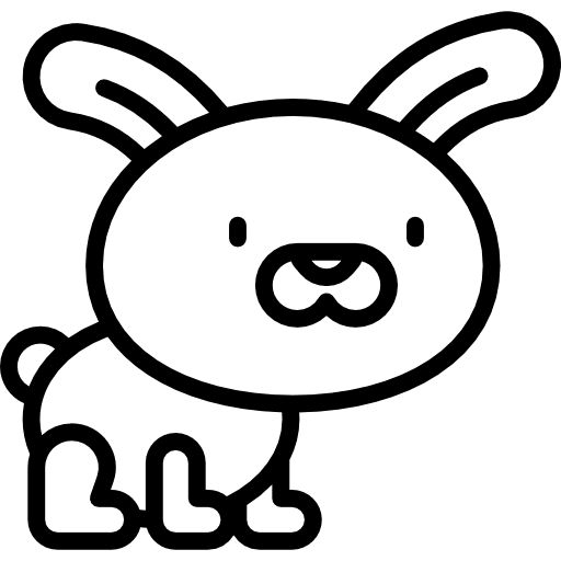 Rabbit wild life animals bunny icon