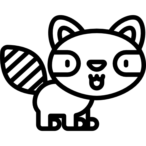 Racoon racoon animal wild life icon