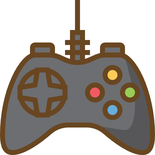 Controller gamer joystick technology icon