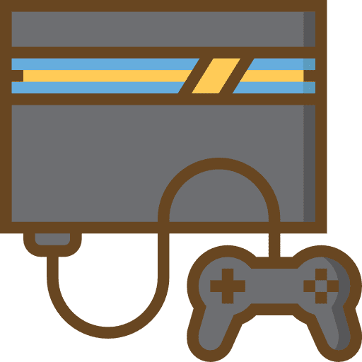 Console gaming multimedia gamer icon