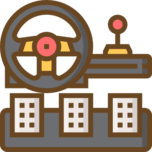 Gaming sports driving racing game icon