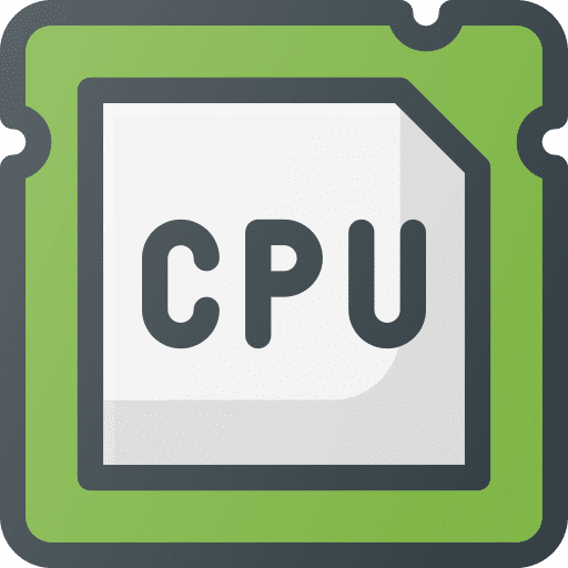 Processor chip technology electronic icon