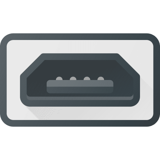 Usb mini connection port icon
