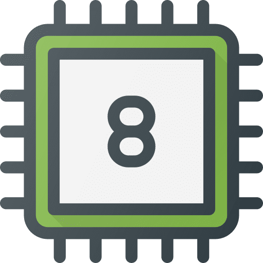 Cpu computer processor technology icon