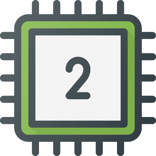 Cpu computer processor technology icon