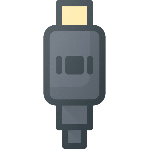 Cable technology multimedia electronic icon