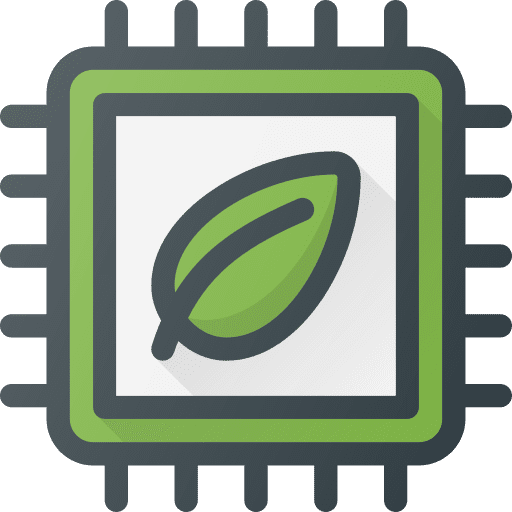 Cpu eco cpu computer icon