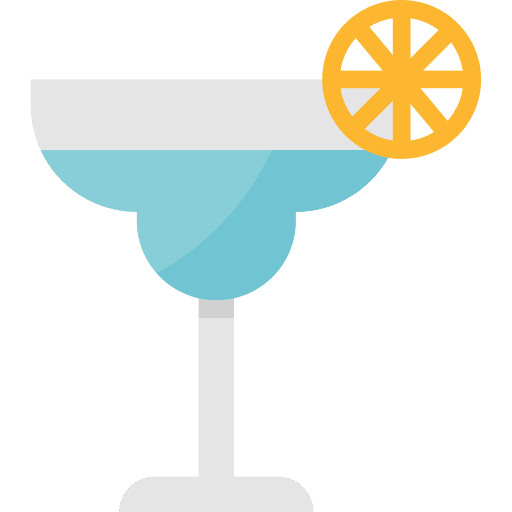 Cocktail glass food and restaurant cocktail icon