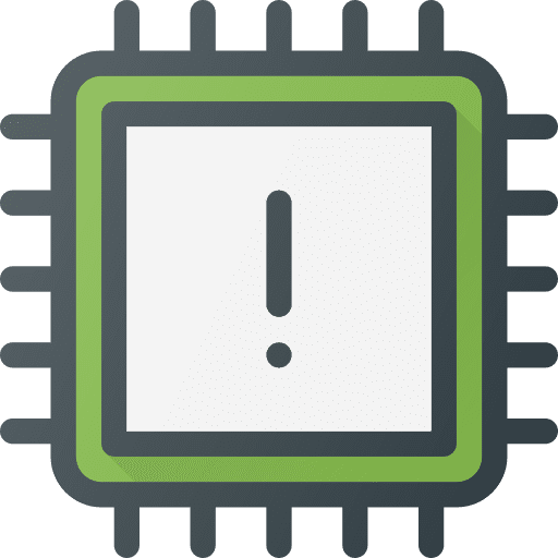 Cpu computer chip electronic icon