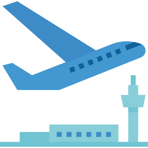 Take off webpage airplane interface icon