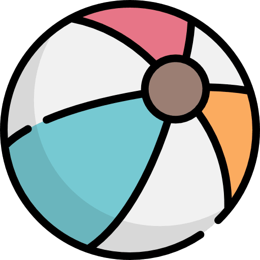 Beach ball fun beach ball leisure icon