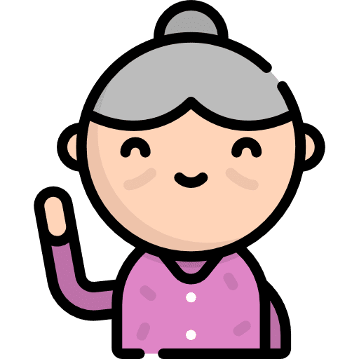 Grandmother user avatar people icon