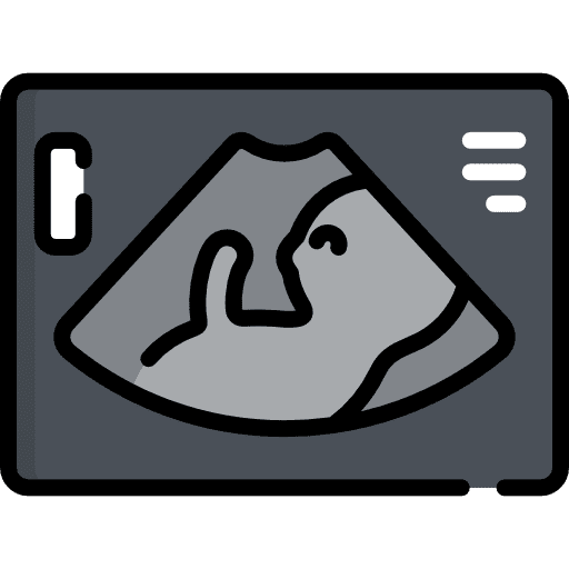 Ultrasound healthcare and medical ultrasound pregnancy icon